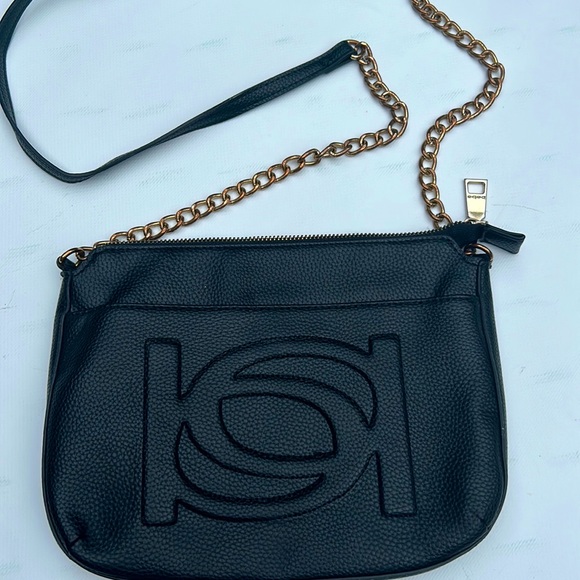 bebe Handbags - BEBE black Women’s Crossbody Bag Purse with chain